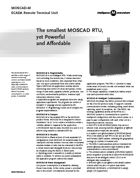 MOSCAD-M-Specs